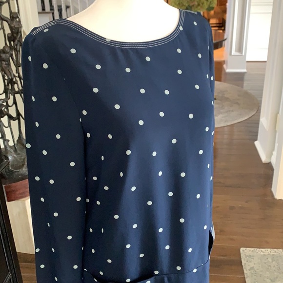 SILK DRESS JCREW💙🤍 - Picture 2 of 10